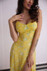 Dress Midi Cutout Yellow