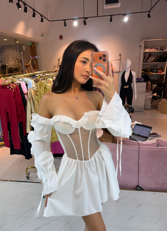 Corset dress white