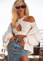 Skirt DENIM Long with Cutout