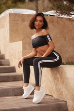 Leggins SPORT black with stripes