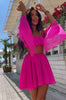 Chiffon Set Skirt and Top Pink