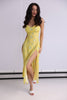 Dress Midi Cutout Yellow