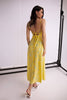 Dress Midi Cutout Yellow